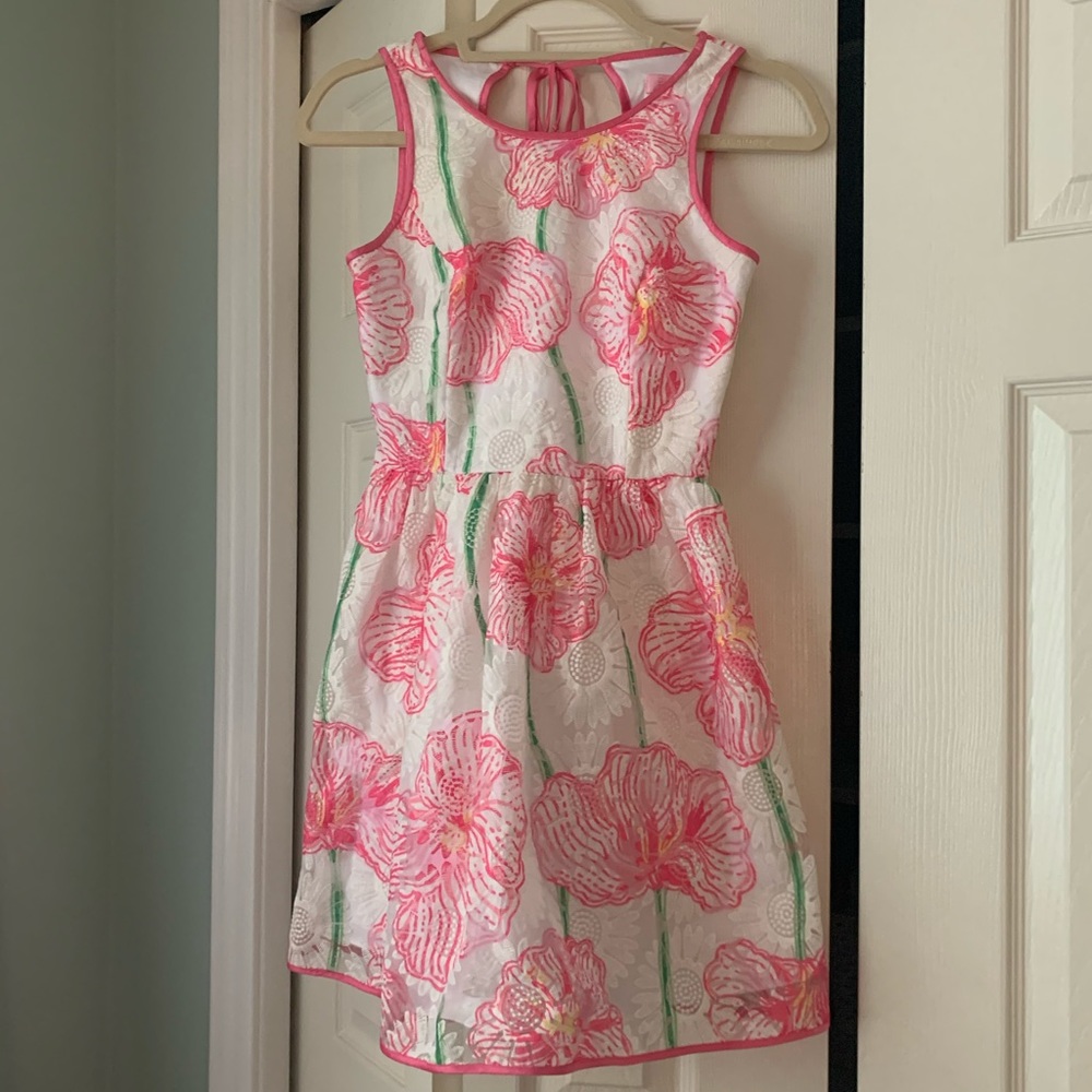 White and Pink Lilly Pulitzer Dress